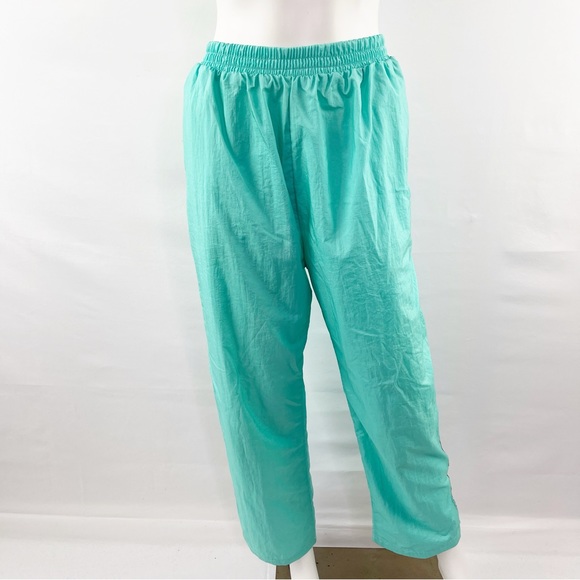 Vintage East West Turquoise Floral Fruit Print 2-Piece Tracksuit Jacket & Pants - Picture 11 of 13